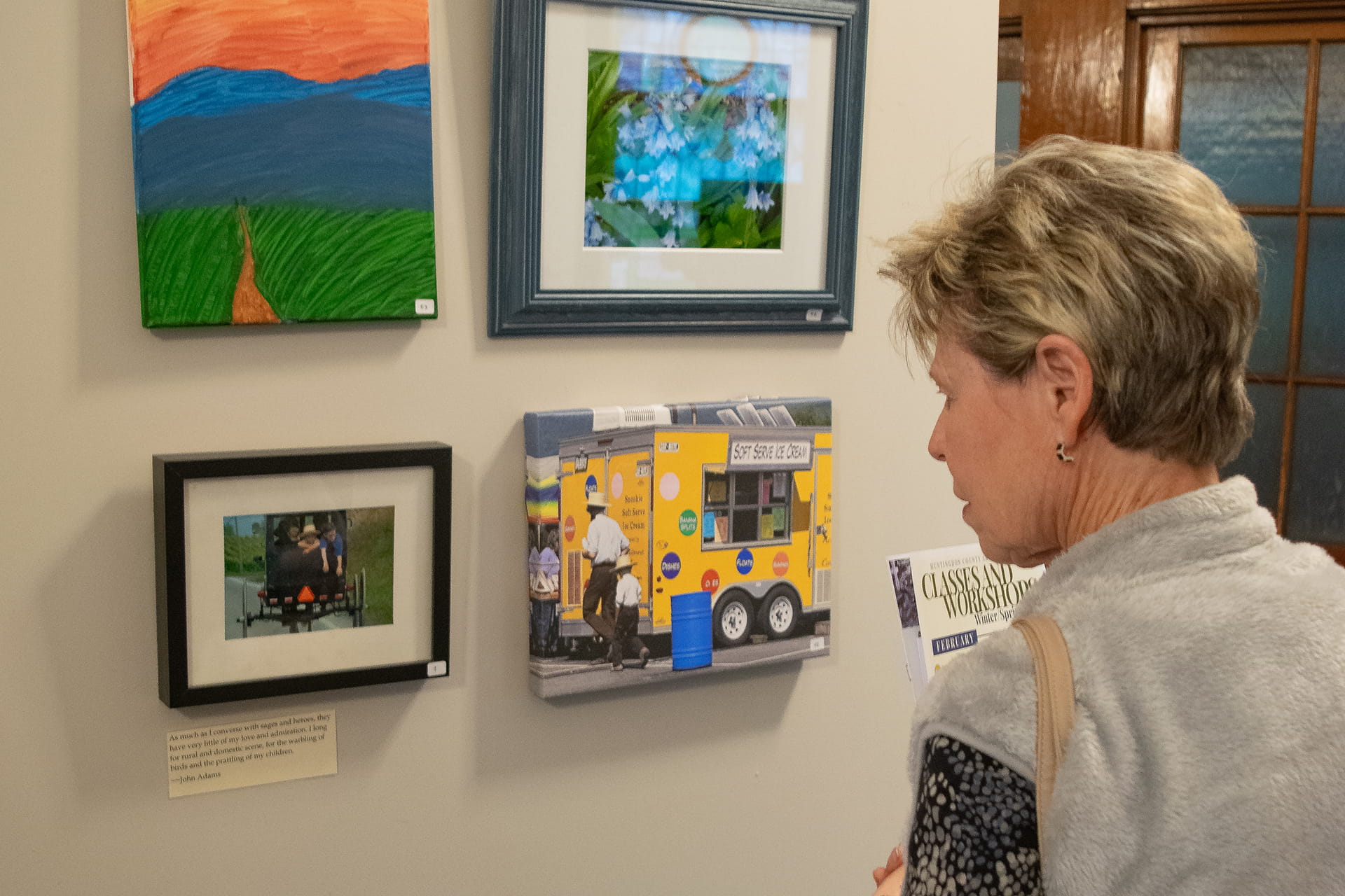 Viewing an Art Exhibit